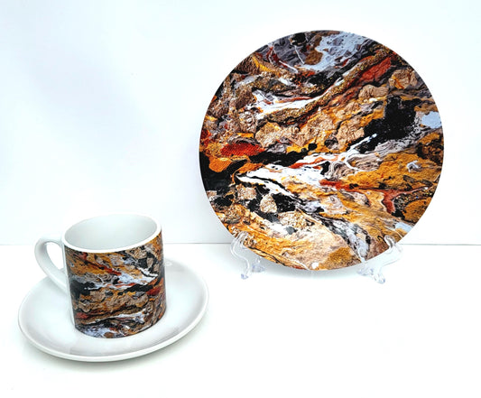 Tasse & Teller Set "Colour Explosion"