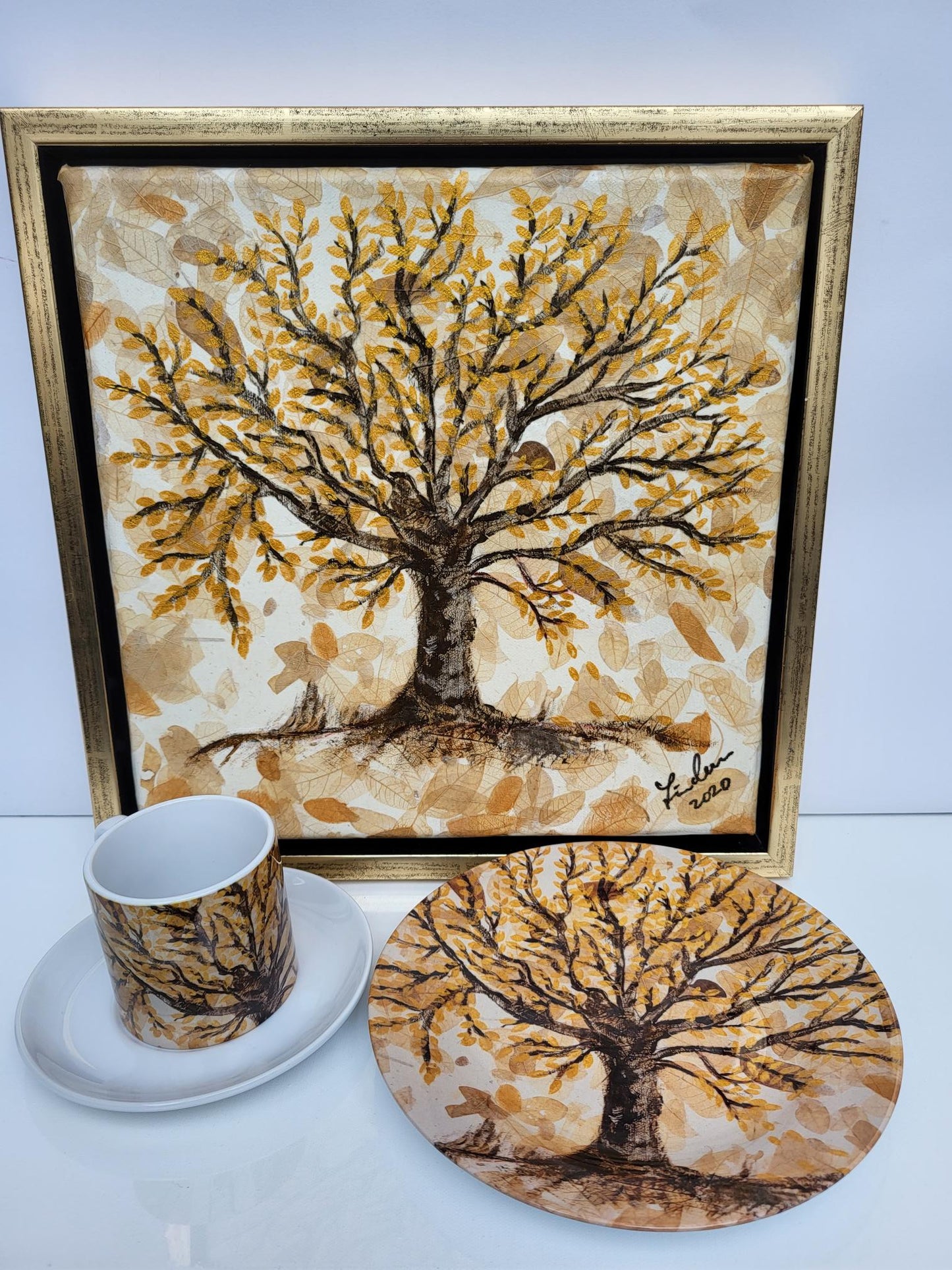 Tasse & Teller Set "Lebensbaum"