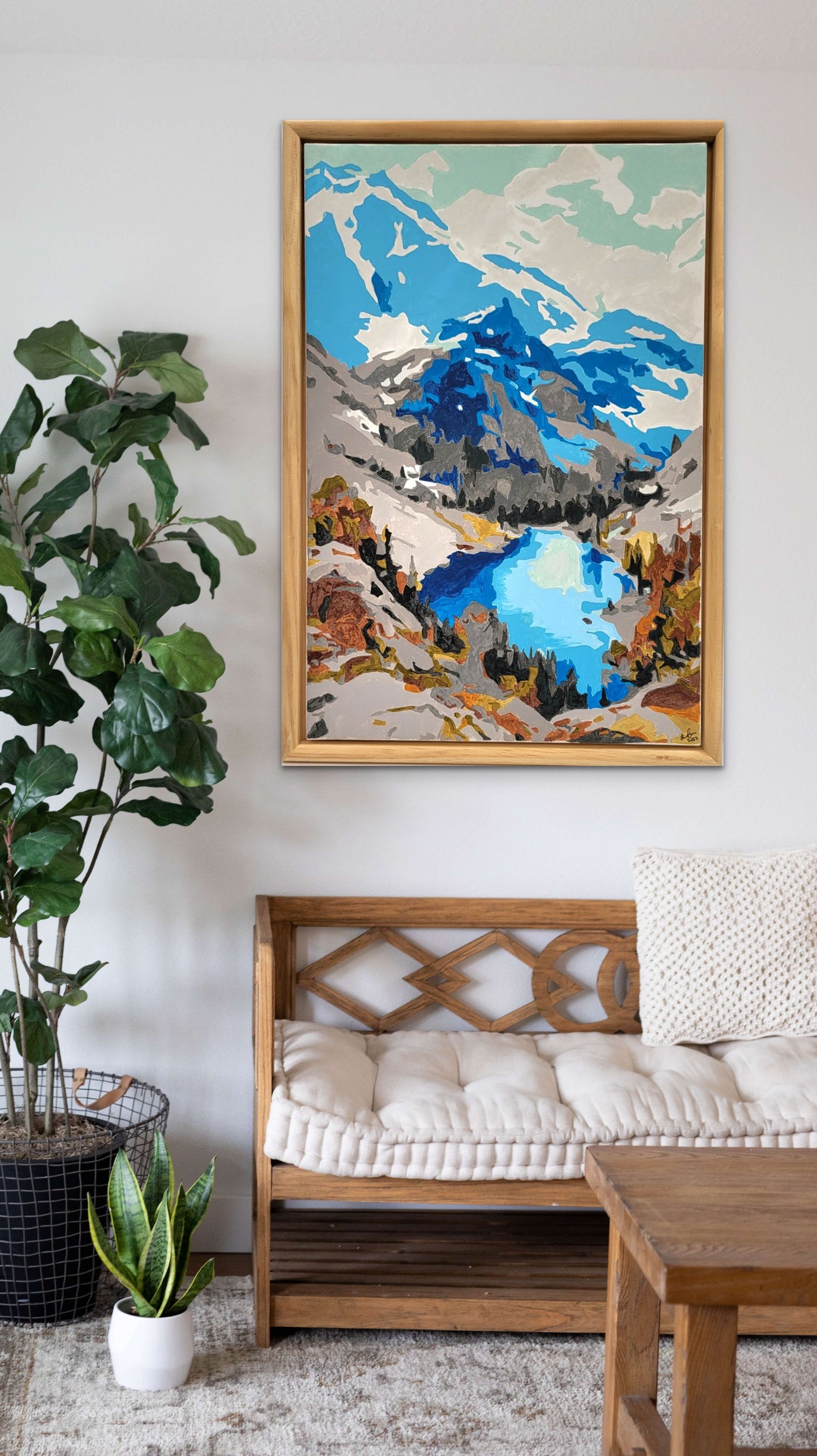Semi-Abstrakt "Mountain-Lake"
